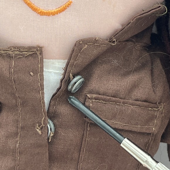 Vintage 90s Girl Guides Canada Brownie Plush Doll Brunette Stuffed Toy READ - Picture 3 of 16